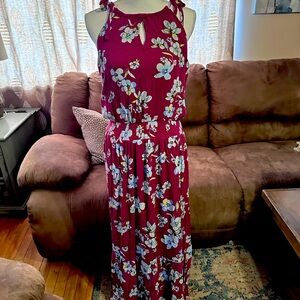Floral Synched Maxi Dress